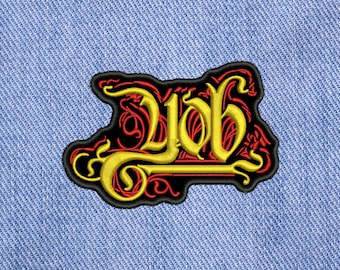 YOB, écusson à coudre brodé.