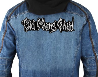 Old Man's Child backpatch, embroidered Sew On patch.