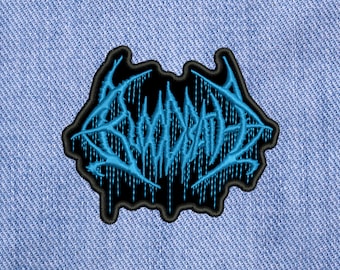 Baño de sangre, parche bordado para coser.