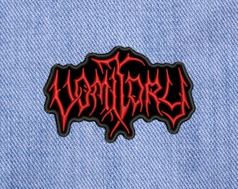 Vomitory, embroidered Sew On patch.