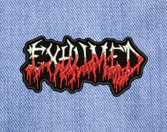 Exhumed, embroidered Sew On patch.