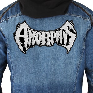 Parche trasero Amorphis, parche bordado Coser.