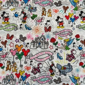 Castle Character Fabric Poly Cotton/100% Cotton Fat Quarter/Half Metre