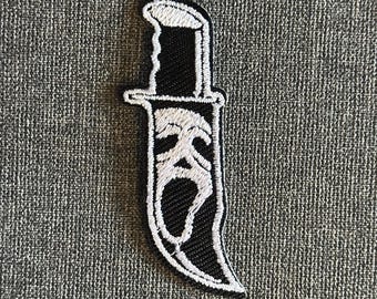 Scream Ghostface Embroidered Applique Patch - Horror Movie Iron On