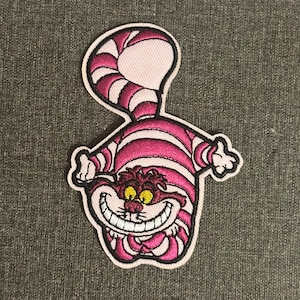 Alice In Wonderland Cheshire Cat Embroidered Applique Patch Iron On Sew On Emboidery Patch