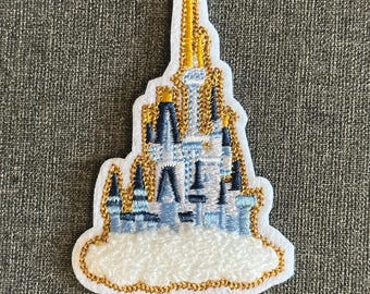 Cinderella Castle Princess Character Embroidered Applique Patch Iron On Sew On Embroidery Patch