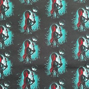 Sally Jack Skellington Nightmare Before the Halloween Character Fabric Poly Cotton/100% Cotton Fat Quarter/Half Metre
