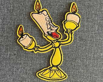 Beauty & The Beast Princess-personage geborduurde appliqué opstrijkbare borduurpatch