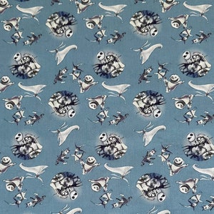 Jack Skellington Halloween Character Fabric Poly Cotton/100% Cotton Fat Quarter/Half Metre