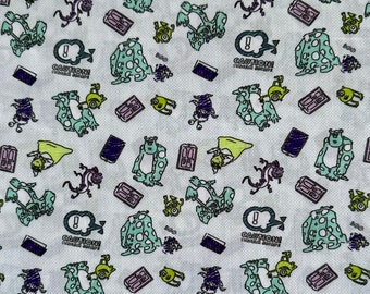 Monsters Character Fabric Poly Cotton/100% Cotton Fat Quarter/Half Metre