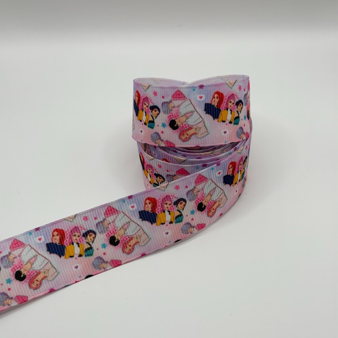 K-pop Character Grosgrain Ribbon 1 Yard 25mm - Etsy