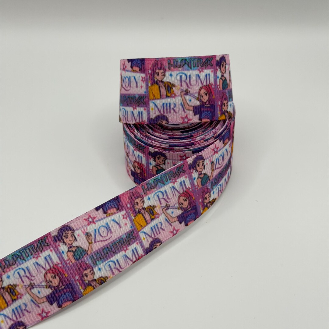 K-pop Character Grosgrain Ribbon 1 Yard 25mm - Etsy