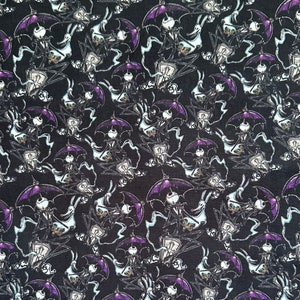 Jack Skellington Halloween personnage tissu poly coton/100 % coton gras quart/demi mètre