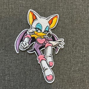 Sonic The Hedgehog Character Embroidered Applique Patch Iron On Sew On Emboidery Patch