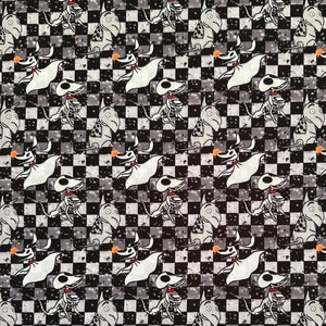 Jack Skellington Halloween personnage tissu poly coton/100 % coton gras quart/demi mètre