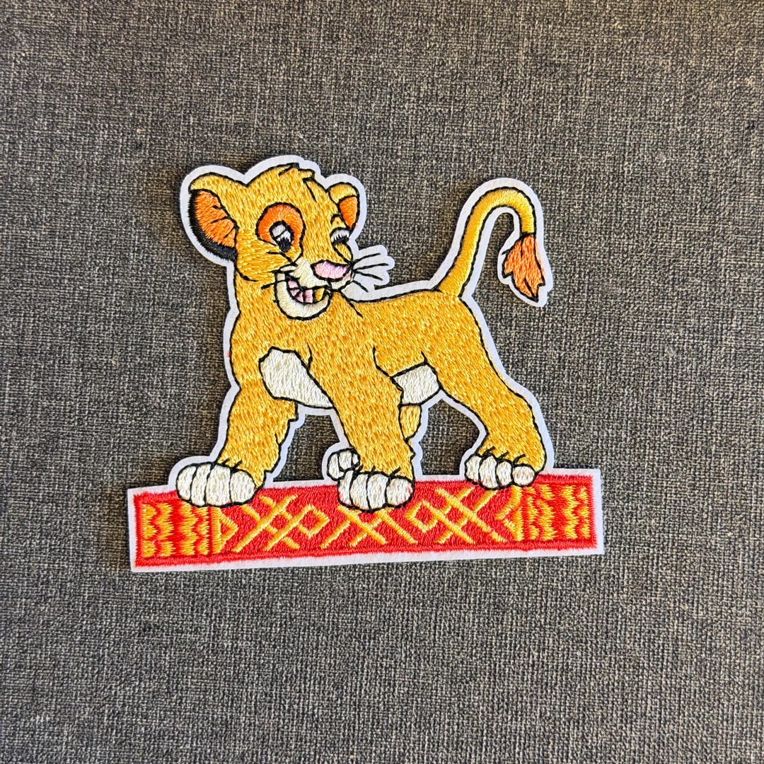 Lion King Character Embroidered Patch - Iron on / Sew on Applique - Etsy