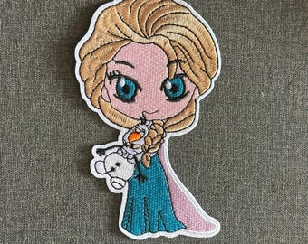 Ice Princess Embroidered Applique Patch Iron On Sew On Embroidery Patch