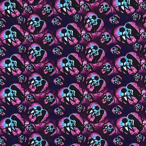 Jack Skellington Halloween personnage tissu poly coton/100 % coton gras quart/demi mètre