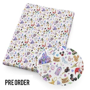 PRE ORDER - Castle Park Princess Character Fabric - Poly Cotton/100% Cotton/Bullet Fabric