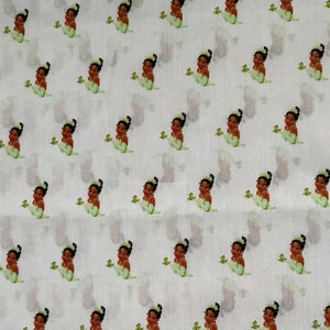 Princess & The Frog Tiana Poly Cotton/100% Cotton Character Fabric Fat Quarter/Half Metre