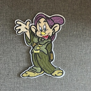 Snow White Dwarf Character Embroidered Applique Patch Iron On Sew On Emboidery Patch
