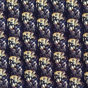 Jack Skellington Halloween Character Fabric Poly Cotton/100% Cotton Fat Quarter/Half Metre