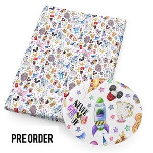 PRE ORDER - Castle Park Princess Character Fabric - Poly Cotton/100% Cotton/Bullet Fabric