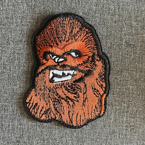 Chewbacca Star Wars-personage geborduurde appliqué opstrijkbare borduurpatch