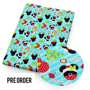 PRE ORDER - Christmas Character Fabric - Poly Cotton/100% Cotton/Bullet Fabric
