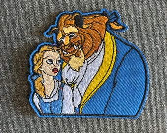 Beauty & The Beast Princess-personage geborduurde appliqué opstrijkbare borduurpatch