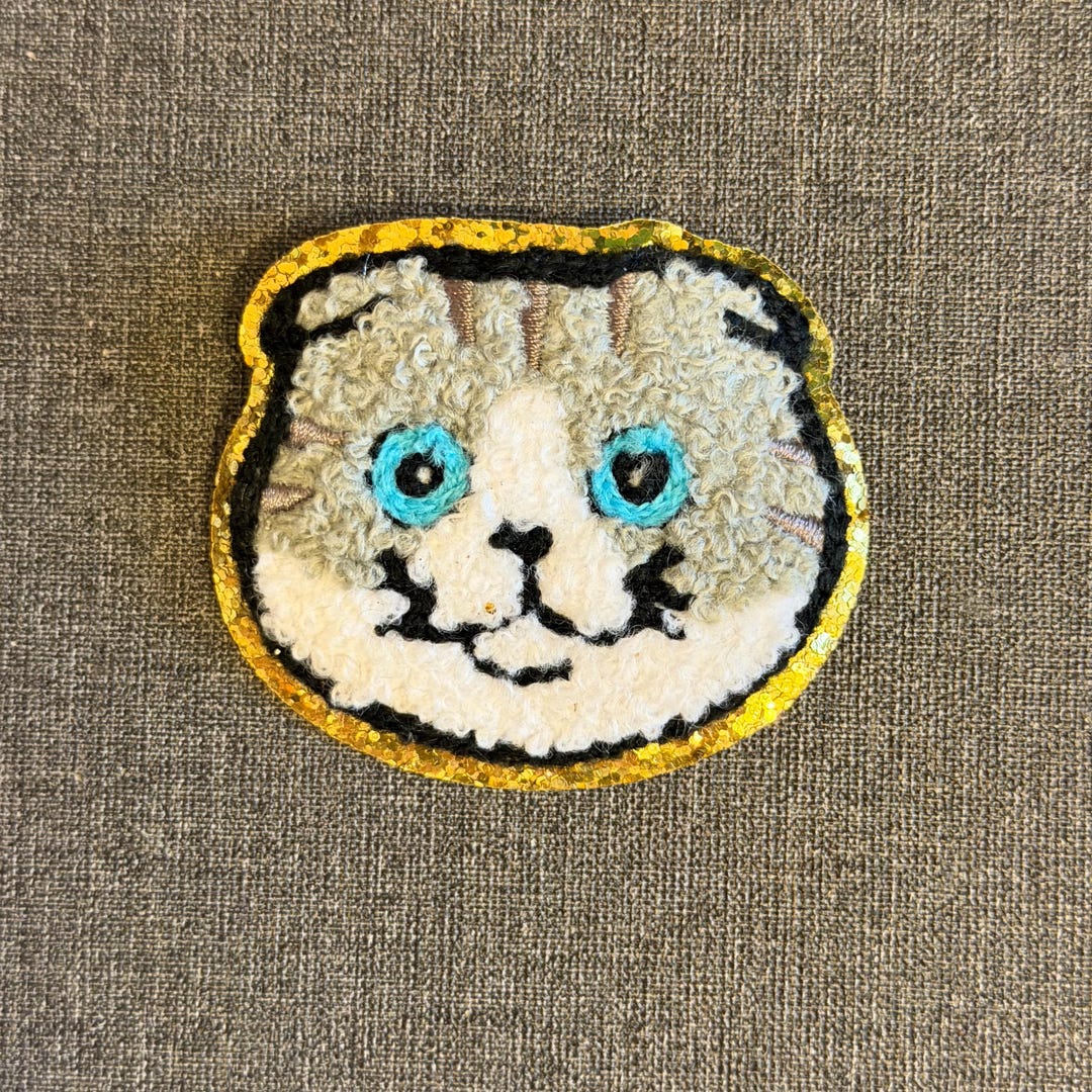 Cat Embroidery Embroidered Patch Applique - Etsy