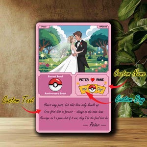 Tarjeta de boda personalizada/tarjeta acrílica, aniversario con foto personalizada, regalo de aniversario de boda, tarjeta de amor, regalo de San Valentín