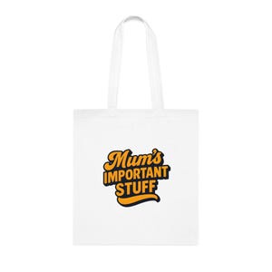 Mamas Wichtiger Stoff Einkaufstasche, Umweltfreundliche Einkaufstasche, Muttertagsgeschenk, Wiederverwendbare Einkaufstasche, Personalisierte Mutter Tasche