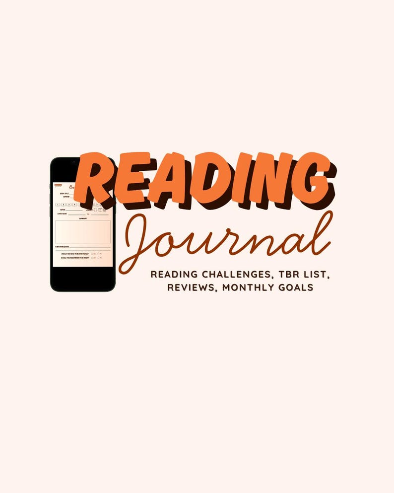 Reading Journal & Book Tracker Printable | Reading Challenge, TBR List ...