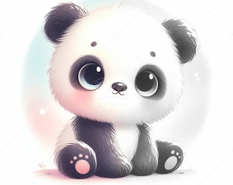 Pandabär JPG digitaler Download • Süßes Panda Sublimationsdesign • Sofortiger Download von JPG-Dateien • Kommerzielle Nutzung