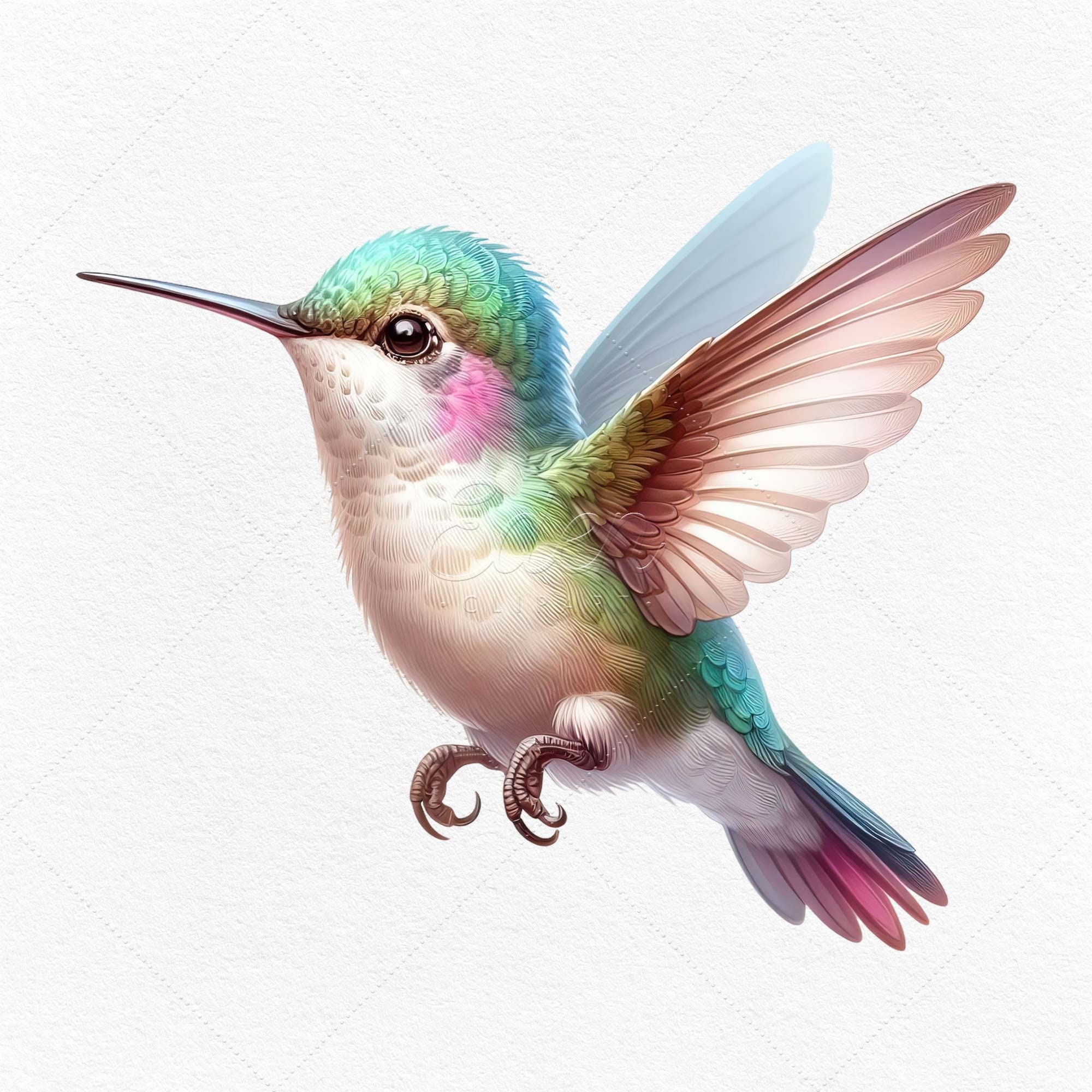 6 Adorable Hummingbirds Images • PNG / JPG Files Download • Printable ...