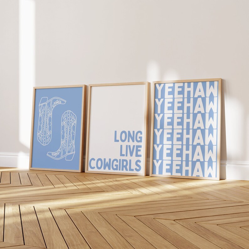 Pink Coastal Cowgirl Print Long Live Cowgirls Print Coastal Cowgirl Wall Art Boho Vintage Horse