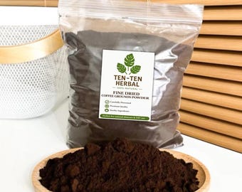 Exfoliante de café - Polvo fino de posos de café secos / Exfoliante natural / Cuidado de la piel casero / Esterilizado