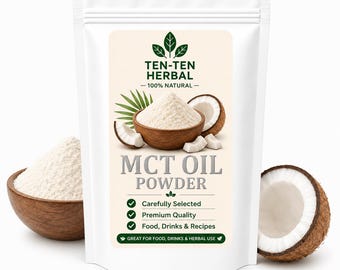 MCT Pulver aus Kokosöl | Keto Energie, Vegan freundlich, Non-GMO
