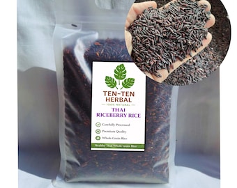 Thailändskt risbärsris - Naturligt fullkornsrött lila ris, hälsosamt val från Thailand