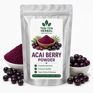 1 Kg Acai Berry Powder – Pure Natural Superfood, Smoothie & Beverage Ingredient