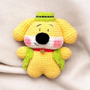 Cute Little Dog Crochet Pattern PDF,Amigurumi Puppy Toy Diy Template,Handmade Stuffed Animal Doy Keychain Crochet Pattern,Small Dog Crochet