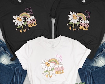 Camiseta Good Vibes, camiseta para ella, good vibes only, regalos para amigas, camiseta para mujer, camiseta femenina