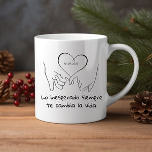 Tazas para parejas, taza para el amor de tu vida, taza para tu novio, novia, regalo de parejas imagen 1