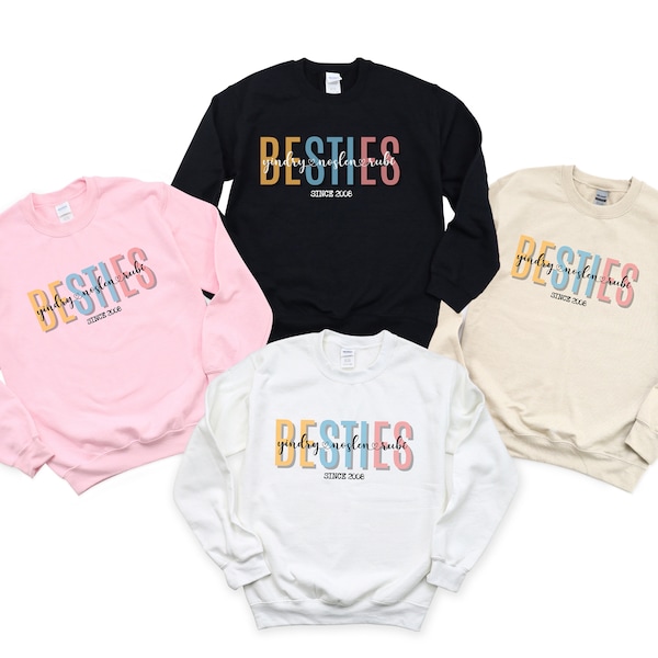 Besties sudadera, mejores amigas sudadera, regalo de mejores amigas, besties, best friend forever, besties