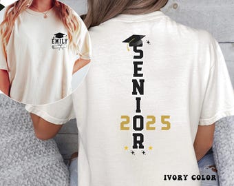 Maglietta personalizzata per la laurea 2025, classe di laurea 2025, maglietta di laurea, regalo personalizzato per la laurea, maglietta per diplomati delle superiori, maglietta personalizzata per laureati