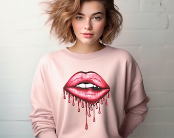 Boca sudadera, labios sudadera, boca de mujer sudadera, labios de mujer sudadera, regalo para ella, sudadera para mujer, sudadera femenina