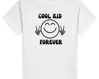 Cool Little Forever Kids T-Shirt, Cool Kid Shirt, Little Dude Tee, Little Chick Tee, Graphic Tees, Kids Fashion, Slogan Tee, Gift For Kids