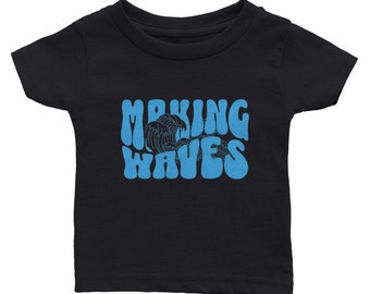Making Waves Kids T-Shirt, Beach-Inspired Toddler Shirt, Beachwear, Cool Surf Tees, Good Vibes Kids Tshirt, Gift for Kids