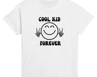 Cool Little Forever Kids T-Shirt, Cool Kid Shirt, Little Dude Tee, Little Chick Tee, Graphic Tees, Kids Fashion, Slogan Tee, Gift For Kids